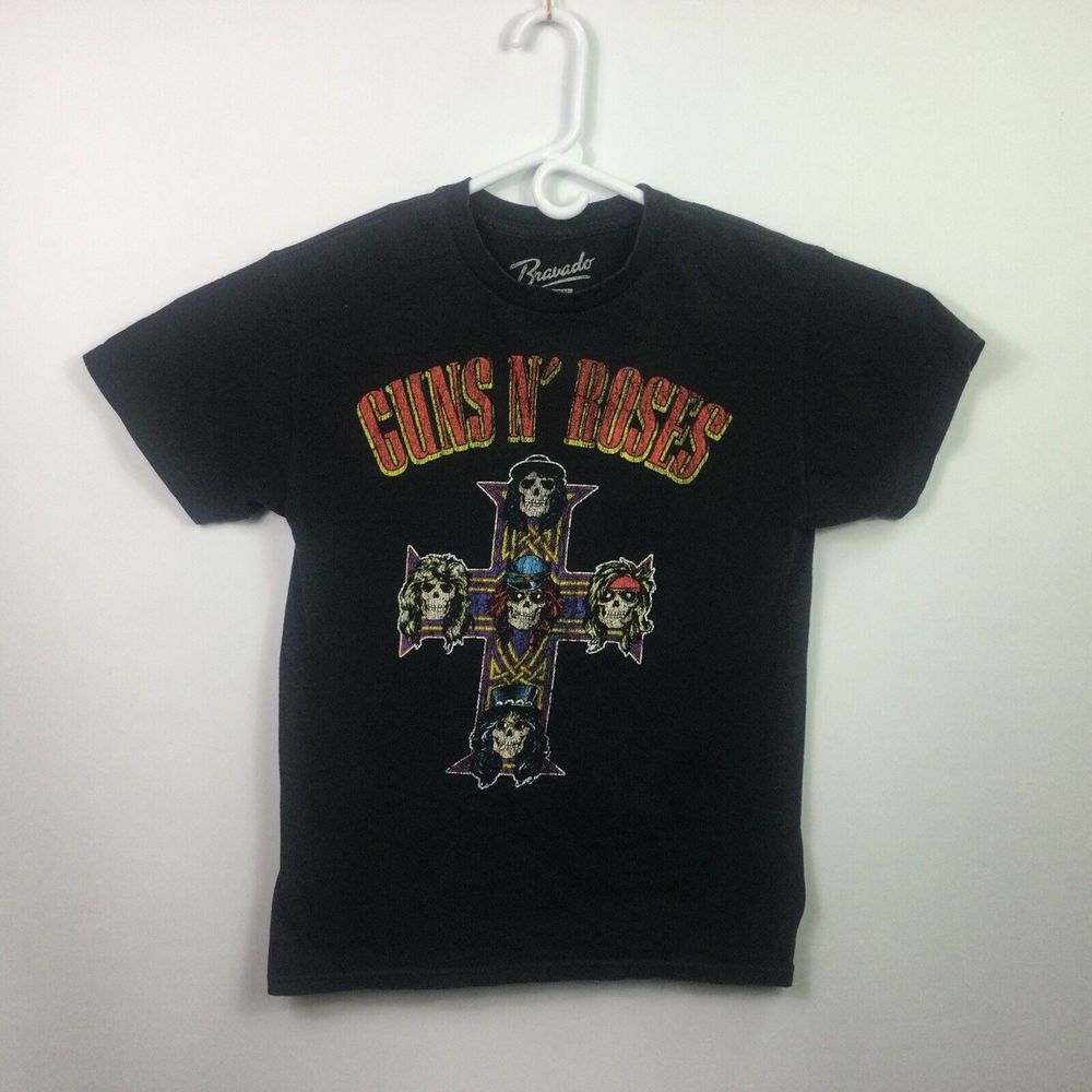 Bravado  Guns N Roses Black T-Shirt Band Concert Graphic‎ Tee Mens Size M